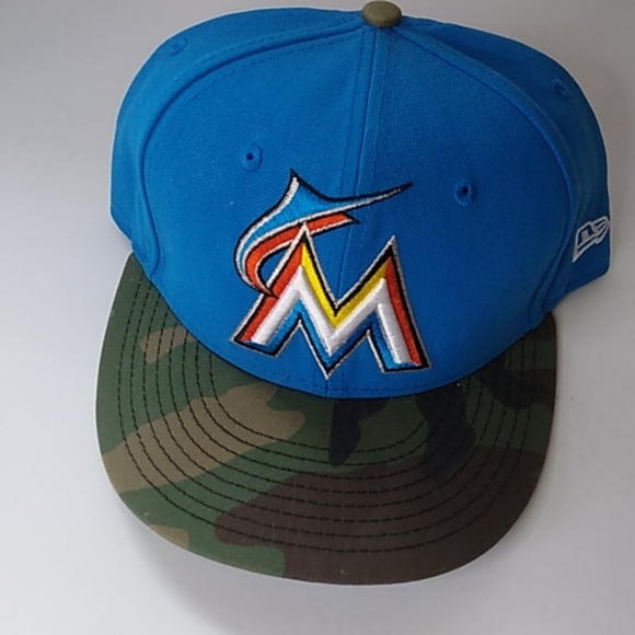 Florida Marlin Embroidered Camo Genuine MLB Hat - Picture 1 of 9